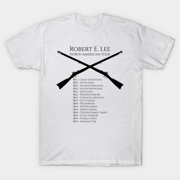 Robert E. Lee North American Tour T-Shirt by Styr Designs